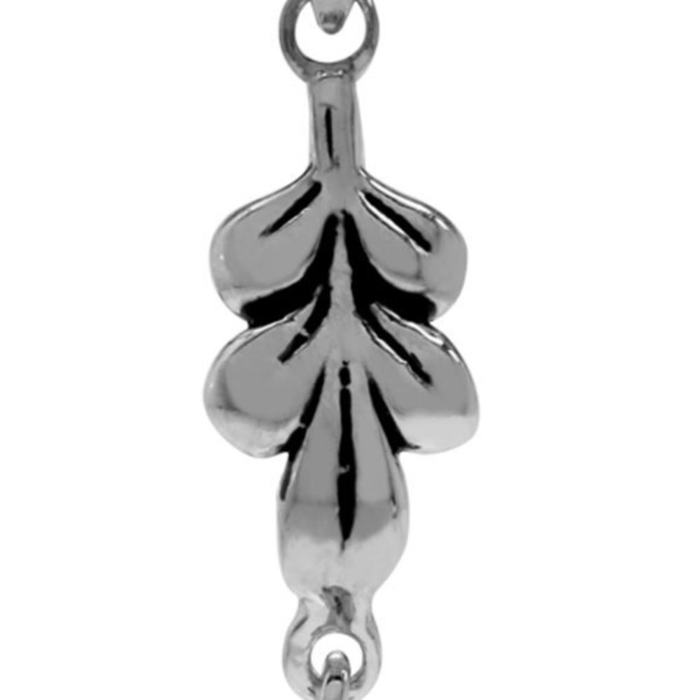 .67 Carat Natural Amethyst 925 Sterling Silver Drop Leaf Flourish Pendant NWT - Picture 4 of 6